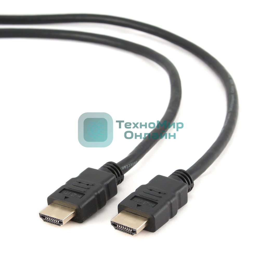 Кабель Cablexpert HDMI CC-HDMI4-6, 19M/19M, v2.0, медь, позол.разъемы, экран, 1.8м, черный, пакет