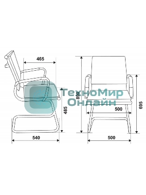 Кресло Бюрократ CH-993-Low-V/Ivory слоновая кость, экокожа, 120 кг, механизм качания, низкая спинка