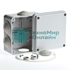 Рувинил 67050 Тусо.Коробка расп. для о/п, 100х100х50 мм, 6вводов, IP54