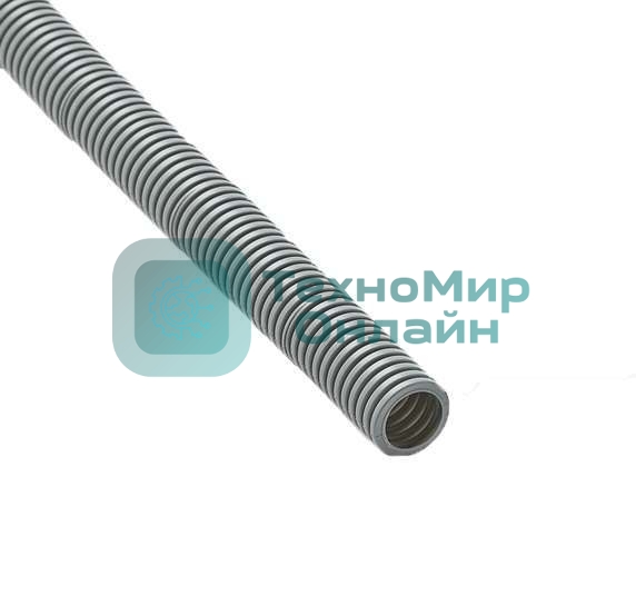 Труба гофрированная ПВХ d20 мм с зондом сер. (100 м) Рувинил 12001(100)