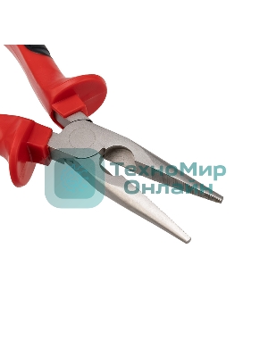 Тонкогубцы Rexant 160 мм никелированные, двухкомпонентные рукоятки