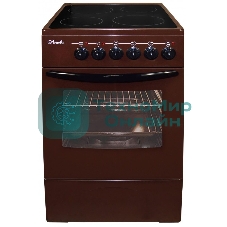 Плита электрическая Лысьва EF4002MK00 коричневый, конфорок 4 электрических, духовка 57 л, 50 см x 84 см x 60 см