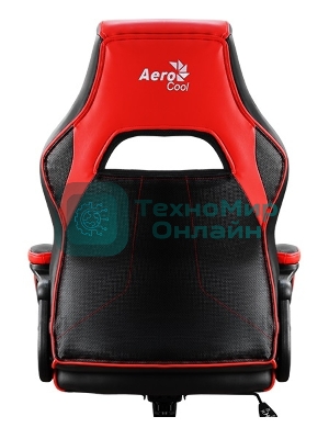 Кресло Aerocool AC40C AIR чёрный, экокожа, 150 кг, механизм качания