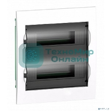 Бокс СП EASY9 встраив. с прозрачной дверью 2ряда 24мод. SchE