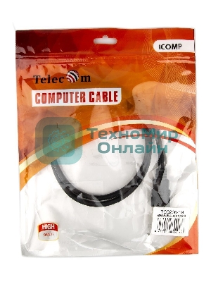 Кабель VCOM/TELECOM HDMI-19M -- MicroHDMI-19M ver 2.0+3D/Ethernet,1m Telecom TCG206-1M