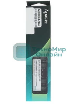 Оперативная память Apacer, DDR4, 16GB (1x16GB), 2666MHz, CL19, DIMM