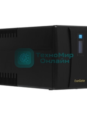 Источник бесперебойного питания ExeGate SpecialPro Smart LLB-1200.LCD.AVR.4SH 1200VA/750W, LCD, AVR, 4*Schuko, черный