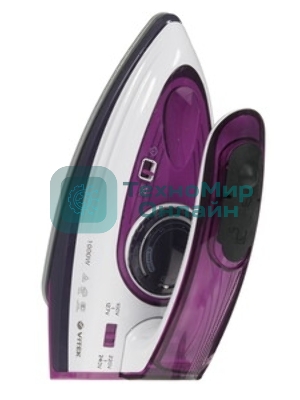 Утюг дорожный Vitek VT-8305 1000 Вт белый/фиолетовый