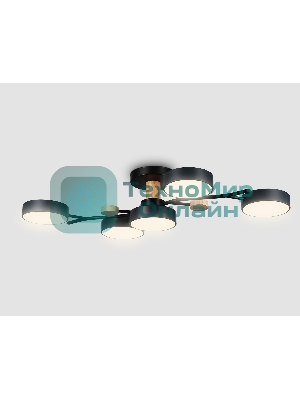 Светильник Ambrella light FL4835/5 BK черный 3000K-6400K 70W 830*400*160 (ПДУ ИК)