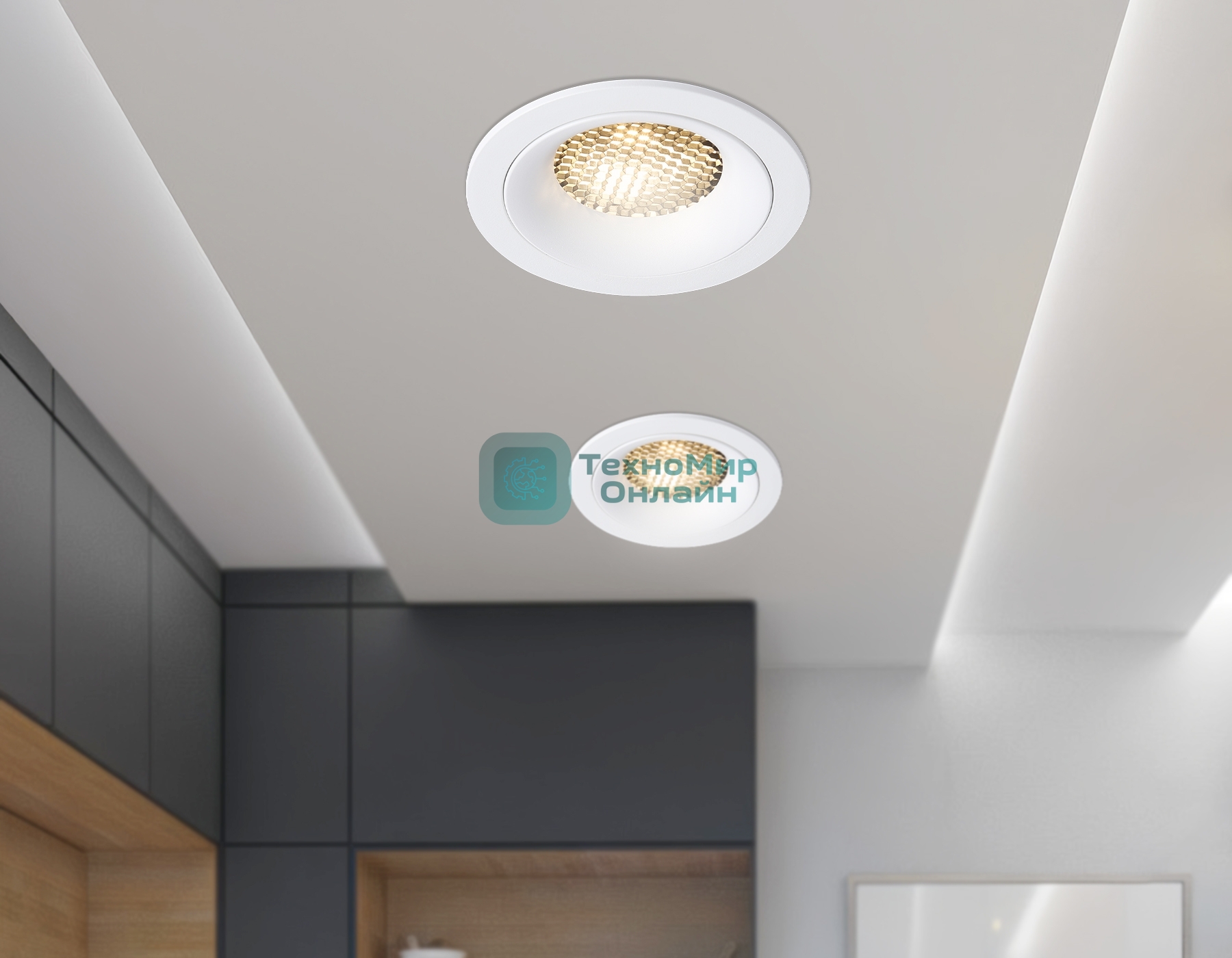 Светильник встраиваемый Ambrella light TN102721 WH белый GU5.3 92*92*23