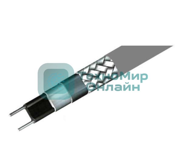 Кабель нагрев. саморег. 30Вт/м с экраном 220В сертификат Ex 16AWG (термопласт) EXTHERM SLL30-2CR