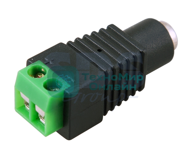 Разъем питания PROconnect гнездо 2.1х5.5 мм с клеммной колодкой