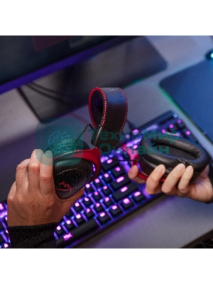 Гарнитура HyperX Cloud II красный, проводная, совместимость с консолями