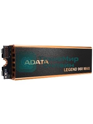Накопитель SSD ADATA LEGEND 960 MAX, 1Tb, PCIe 4.0 x4, M.2 2280, NVMe, R/W 7400/6000, с радиатором