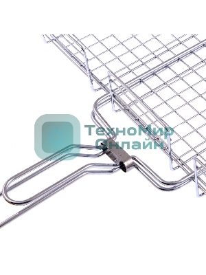 Решетка гриль Camping Palisad 315х410х70 мм объемная хромир.