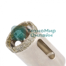 Сверло алмазное Matrix по керамограниту, 22x67 мм, 3-гранный хвостовик