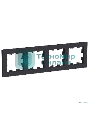 Рамка 4-м AtlasDesign универс. карбон SchE ATN001004