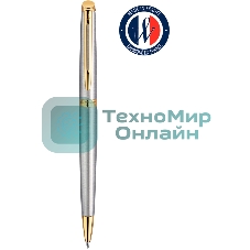 Ручка шариковая Waterman Hemisphere (CWS0920370) Steel GT M, синие чернила, подарочная коробка