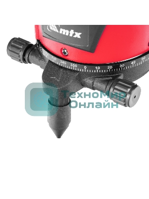 Лазерный уровень MTX MXL RED, 30 м, красный луч, акк. Li 2400 mAh, сумка, резьба 5/8