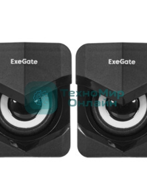 Акустическая система 2.0 ExeGate EX289680RUS Accord 210 (питание USB, 2х3Вт (6Вт RMS), 60-20000Гц, черный, RGb подсветка)