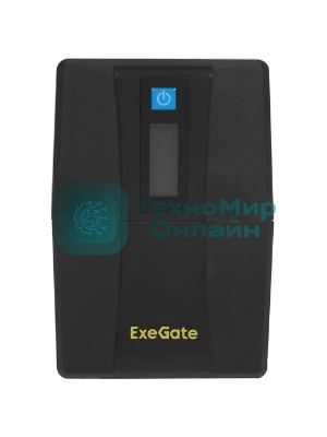 Источник бесперебойного питания ExeGate EP285583RUS SpecialPro Smart LLB-800.LCD.AVR.C13.RJ.USB 800VA/480W, LCD, AVR, 4*IEC-C13, RJ45/11, USB, черный