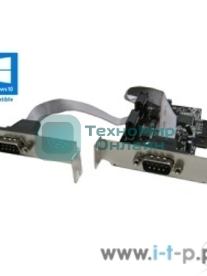 Контроллер ORIENT XWT-PE2SLP OEM PCI-Ex1, 2xCOM9M, Low Profile