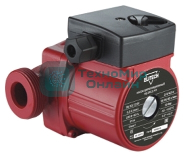 Насос ELITECH НЦ 2513/6Э для отопления 72Вт 2880л/ч напор6м мах110°С М 1.5''