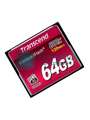 Флеш карта CF 64Gb Transcend, 800X