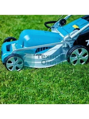 Газонокосилка Makita ELM4121 1600Вт,41см,7уровн,20\75мм,50л,14.5кг,кор,сталь,2Cut,инд заполнения,мульчирование