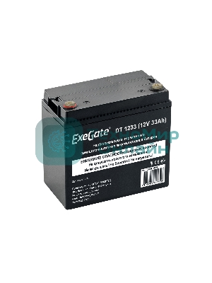 Аккумуляторная батарея ExeGate DT 1233 (12V 33Ah, под болт М6)