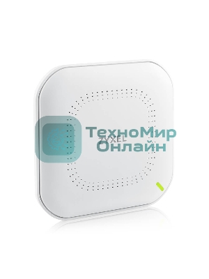 Точка доступа Zyxel NebulaFlex NWA90AX PRO, WiFi 6, 802.11a/b/g/n/ac/ax (2,4 и 5 ГГц), MU-MIMO, антенны 3x3, до 575+2400 Мбит/с, 1xLAN 2.5GE, PoE, защита от 4G/5G, БП в комплекте
