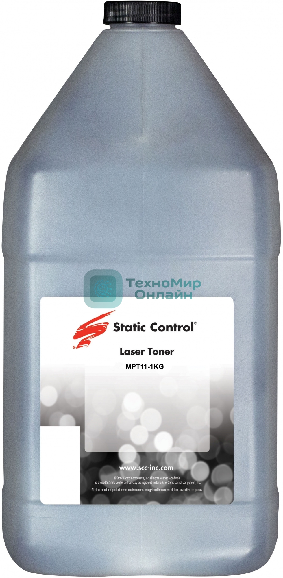 Тонер Static Control MPT11-1KG черный пакет 1000гр. для принтера НР P1005/1505/1606