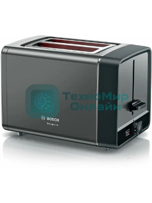 Тостер Bosch TAT5P425 нержавеющая сталь, 970 Вт, 2 слота