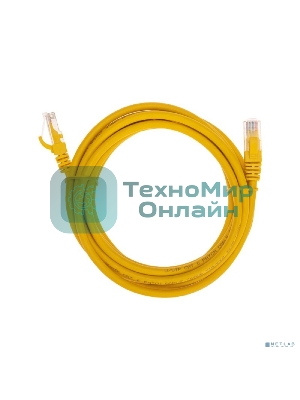 Патч-корд U/UTP Rexant cat.6, RJ45-RJ45, неэкранированный, 26AWG, LSZH, желтый, 3 м