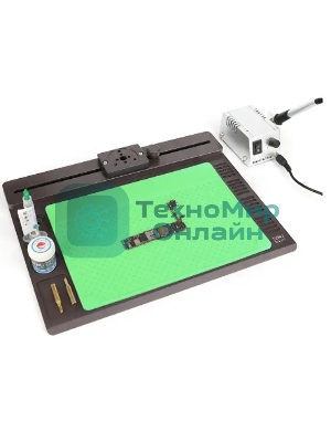 Алюминиевая платформа для микроскопа с ковриком для пайки BAKU BA-697