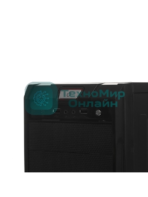 Компьютерный корпус ExeGate EX278399RUS Miditower ExeGate XP-329S Black, ATX, (XP500, Black,120мм), 2хUSB, Audio