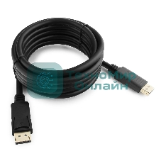 Кабель DisplayPort Gembird/Cablexpert, 3м, 20M/20M, черный, экран, пакет(CC-DP-10)