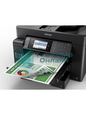 МФУ струйное Epson L15150, (A3, ADF, duplex, 35 стр./мин., Ethernet, Wi-Fi черный)
