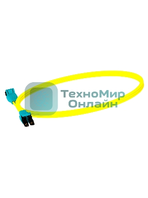 Патч-корд Panduit F92ELQ1Q1SNM003 2x9/125 OS1/OS2 LC push-pull-LC push-pull 3м LSZH желтый