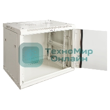 Шкаф настенный серии Pro, 6U 600x600, стеклянная дверь