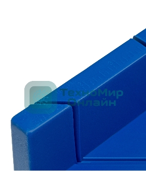 Стусло пластиковое Сибртех синее, 4 угла для запила+пила 450 мм