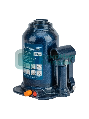 Домкрат гидравлический бутылочный телескопический Stels 6 т, подъем 180-410 мм