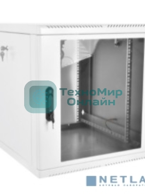 Шкаф телеком. настенный разборный 15U (600х550), съемные стенки, дверь стекло (ШРН-М-15.500) (1 коробка)
