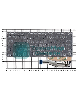 Клавиатура для ноутбука Asus VivoBook Flip 14 TP401N черная