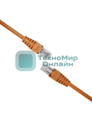 Патч-корд NTSS NTSS-PC-UTP-RJ45-5e-0.15-LSZH-OR NTSS-PC-UTP-RJ45-5E-0.15-LSZH UTP RJ-45 вил.-вилка RJ-45 cat.5e 0.15м оранжевый LSZH (уп.:1шт)