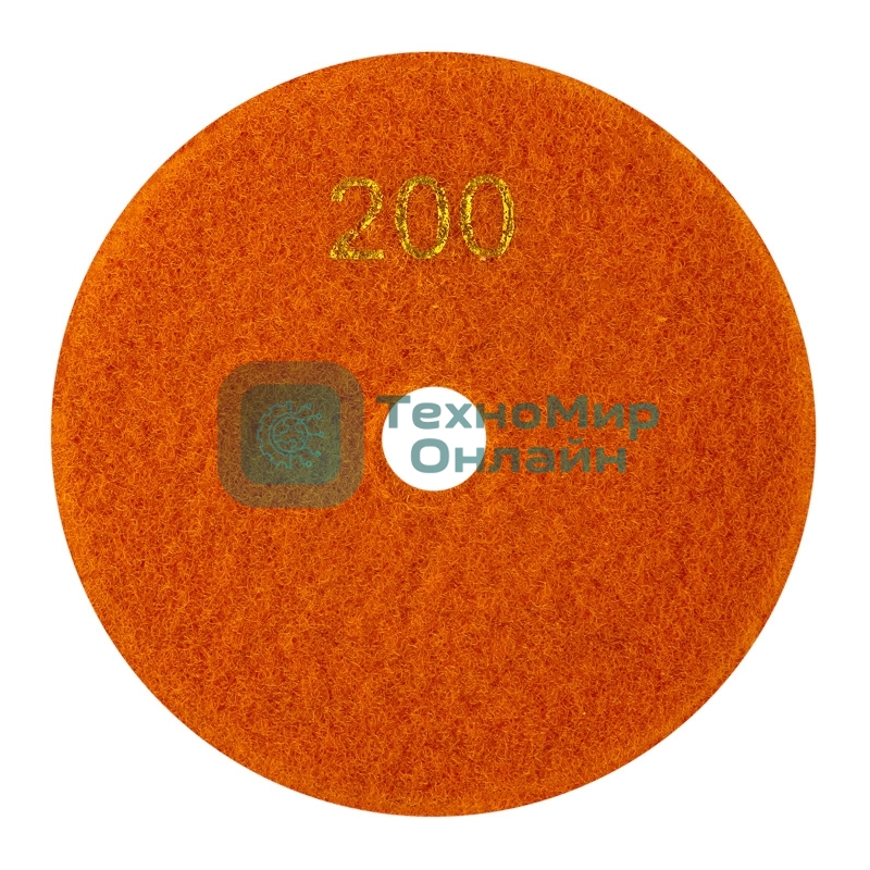 Круг алмазный KRANZ гибкий шлифовальный Черепашка 100 мм, P200, сухое шлифование