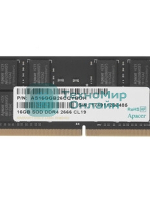 Оперативная память Apacer, DDR4, 16GB (1x16GB), 2666MHz, CL19, DIMM