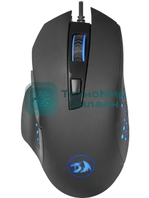 Мышь проводная Redragon Gainer черный, 3200 dpi, USB, кнопки - 6
