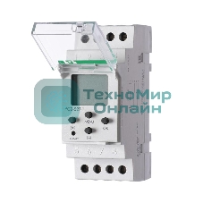 Реле времени PCZ-527-1 (двухканальное; астрономическое/суточное/недельное (режим работы настраивается для каждого канала); ночной перерыв; годовая программа; 2 модуля; монтаж на DIN-рейке) F&F EA02.002.017