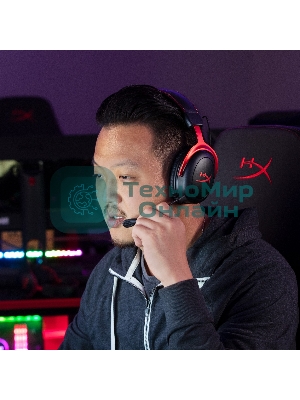 Гарнитура HyperX Cloud II красный, проводная, совместимость с консолями